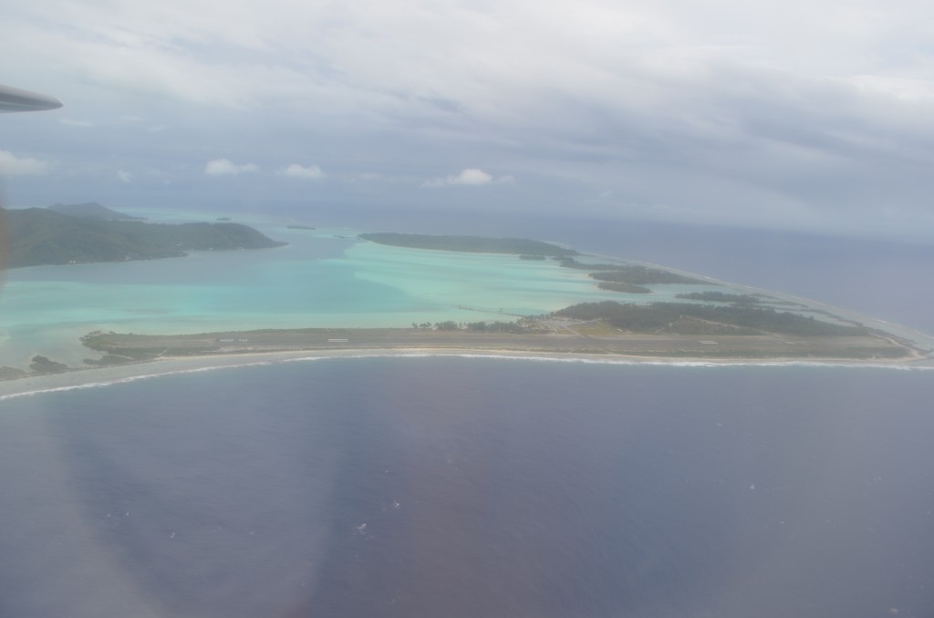 aeropuerto bora bora desde el aire