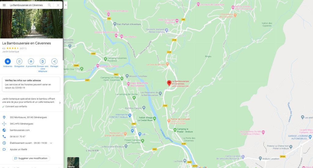 como llegar a la bambouseraie