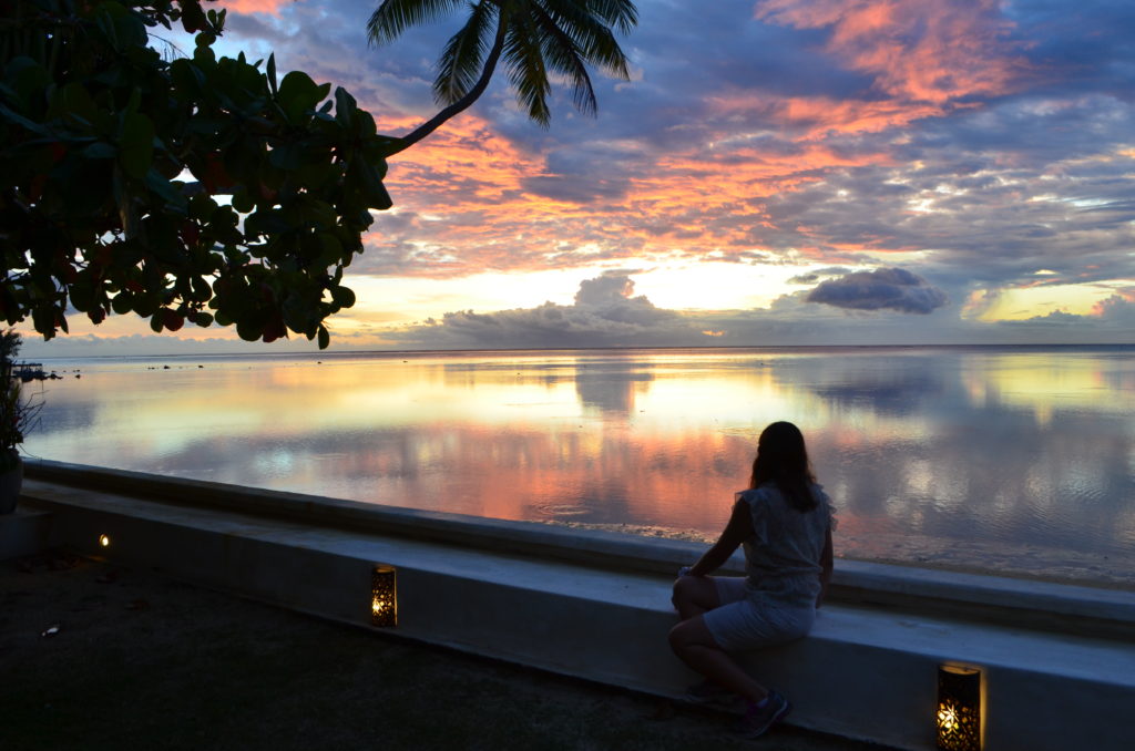 Moorea Beach Lodge Sunset