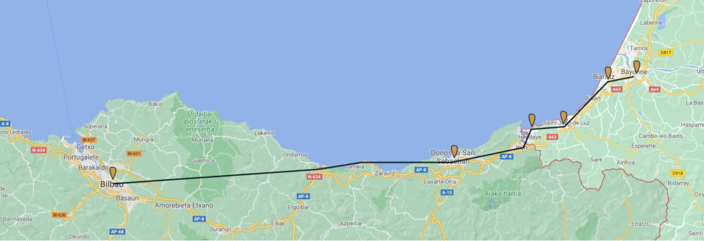 pais vasco frances mapa
