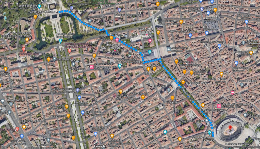 que ver en nimes- itirnerario