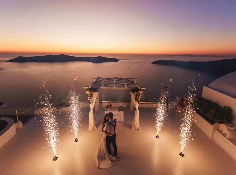 santorini wedding venues