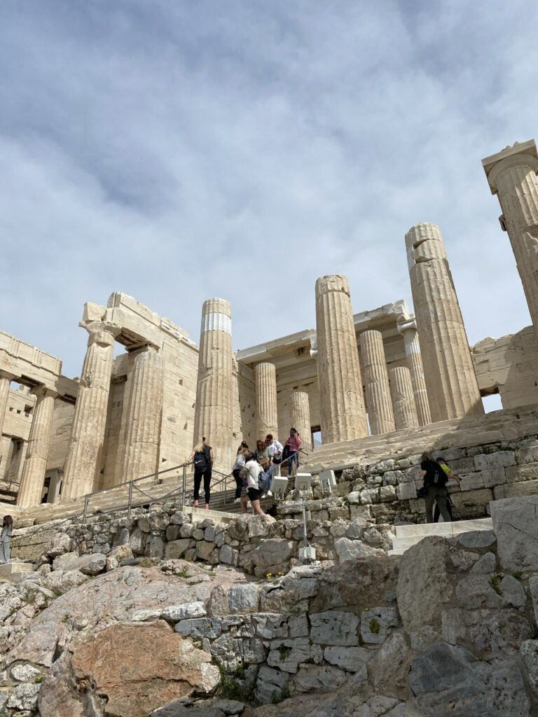 subiendo al pathernon - acropolis atenas